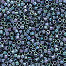 Miyuki Delica Beads Size 11/0 1.6mm, DB1054 Matte Metallic Violet /Gold Iris