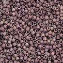Miyuki Delica Beads Size 11/0 1.6mm, DB1064 Matte Metallic Orchid AB