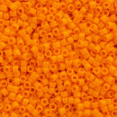 Miyuki Delica Beads Size 11/0 1.6mm, DB1133 Opaque Mandarin