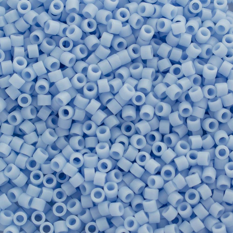 Miyuki Delica Beads Size 11/0 1.6mm, DB1137 Opaque Agate Blue