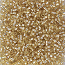 Miyuki Delica Beads Size 11/0 1.6mm, DB1212 Silver Lined Crystal Ivory