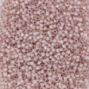 Miyuki Delica Beads Size 11/0 1.6mm, DB1457 Silver Lined Opal Pale Rose