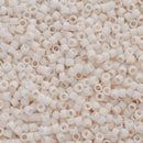 Miyuki Delica Beads Size 11/0 1.6mm, DB1510 Matte Opaque Bisque White