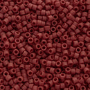 Miyuki Delica Beads Size 11/0 1.6mm, DB1584 Matte Opaque Currant
