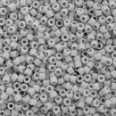 Miyuki Delica Beads Size 11/0 1.6mm, DB1589 Matte Opaque Ghost Grey