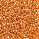 Miyuki Delica Beads Size 11/0 1.6mm, DB1702 Copper Pearl Lined Marigold