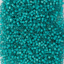 Miyuki Delica Beads Size 11/0 1.6mm, DB1782 White Lined Teal AB