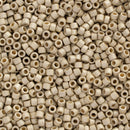 Miyuki Delica Beads Size 11/0 1.6mm, DB1831F Duracoat Galvanized Matte Silver