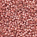 Miyuki Delica Beads Size 11/0 1.6mm, DB1839 Duracoat Galvanized Dark Coral