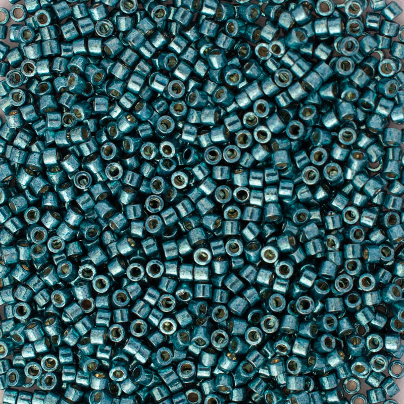 Miyuki Delica Beads Size 11/0 1.6mm, DB1847 Duracoat Galvanized Sea Foam