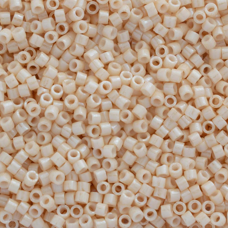 Miyuki Delica Beads Size 11/0 1.6mm, DB204 Ceylon Antique Beige