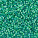 Miyuki Delica Beads Size 11/0 1.6mm, DB2053 Luminous Mermaid Green