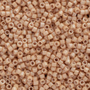 Miyuki Delica Beads Size 11/0 1.6mm, DB208 Opaque Tan