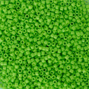 Miyuki Delica Beads Size 11/0 1.6mm, DB2121 Duracoat Opaque Kiwi
