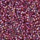 Miyuki Delica Beads Size 11/0 1.6mm, DB2375 Fancy Lined Rust