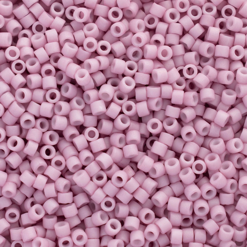 Miyuki Delica Beads Size 11/0 1.6mm, DB355 Matte Rose