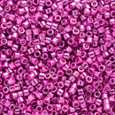 Miyuki Delica Beads Size 11/0 1.6mm, DB425 Galvanized Bright Pink Dyed