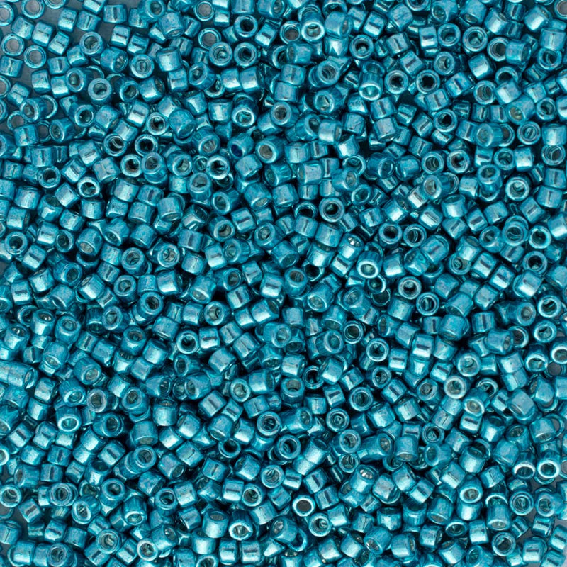 Miyuki Delica Beads Size 11/0 1.6mm, DB427 Galvanized Dark Aqua