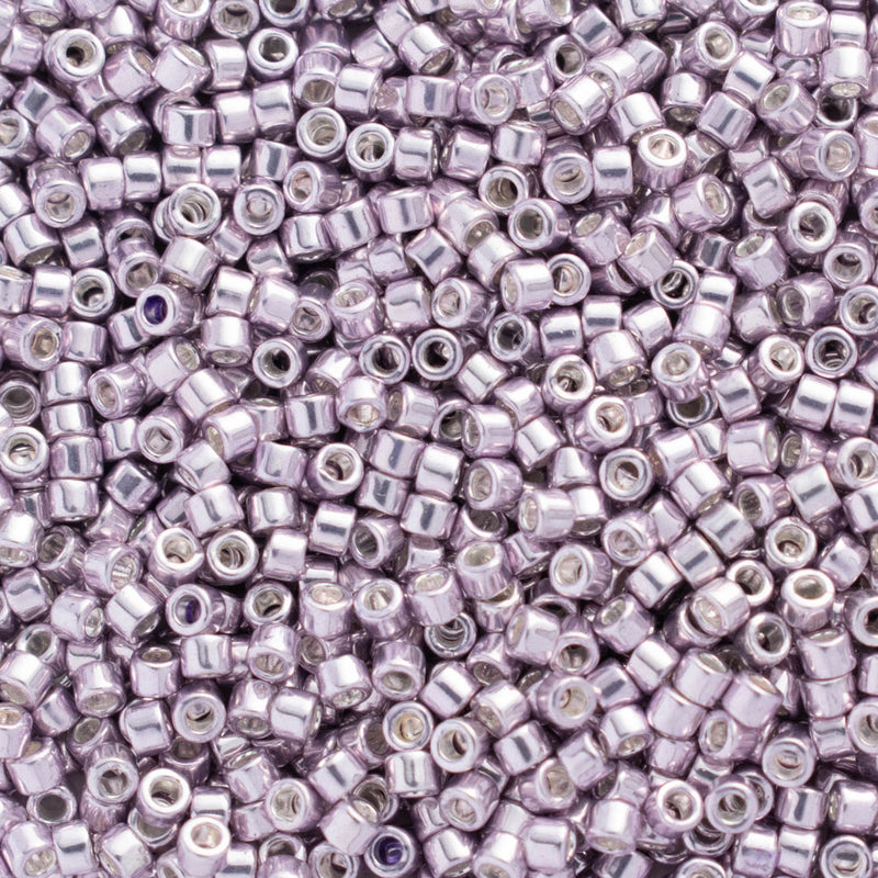 Miyuki Delica Beads Size 11/0 1.6mm, DB429 Galvanized Pale Lavender Dyed