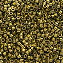 Miyuki Delica Beads Size 11/0 1.6mm, DB456 Nickle Plated Dyed Olive