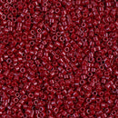 Miyuki Delica Beads Size 11/0 1.6mm, DB654 Dyed Opaque Cranberry