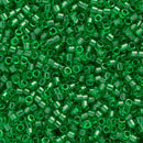 Miyuki Delica Beads Size 11/0 1.6mm, DB705 Transparent Lime