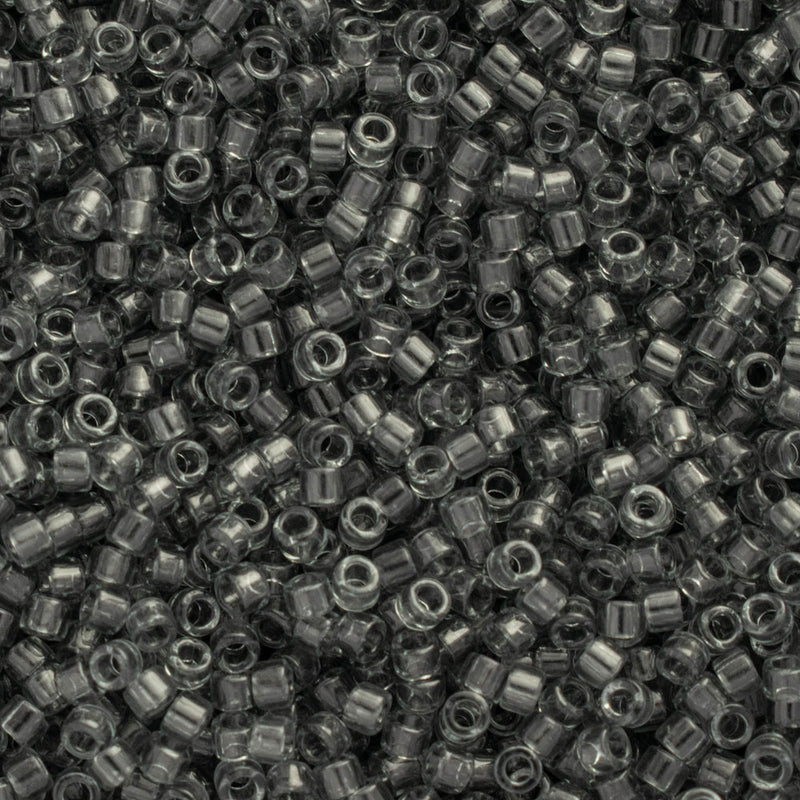 Miyuki Delica Beads Size 11/0 1.6mm, DB708 Transparent Grey