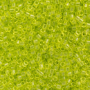 Miyuki Delica Beads Size 11/0 1.6mm, DB712 Transparent Chartreuse