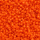Miyuki Delica Beads Size 11/0 1.6mm, DB722 Opaque Orange