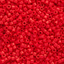 Miyuki Delica Beads Size 11/0 1.6mm, DB723 Opaque Red