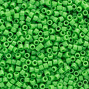 Miyuki Delica Beads Size 11/0 1.6mm, DB724 Opaque Green