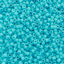 Miyuki Delica Beads Size 11/0 1.6mm, DB725 Opaque Turquoise Blue
