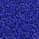 Miyuki Delica Beads Size 11/0 1.6mm, DB726 Opaque Cobalt