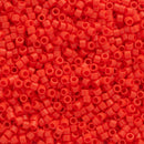 Miyuki Delica Beads Size 11/0 1.6mm, DB727 Opaque Vermillion Red