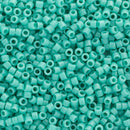 Miyuki Delica Beads Size 11/0 1.6mm, DB729 Opaque Turquoise Green