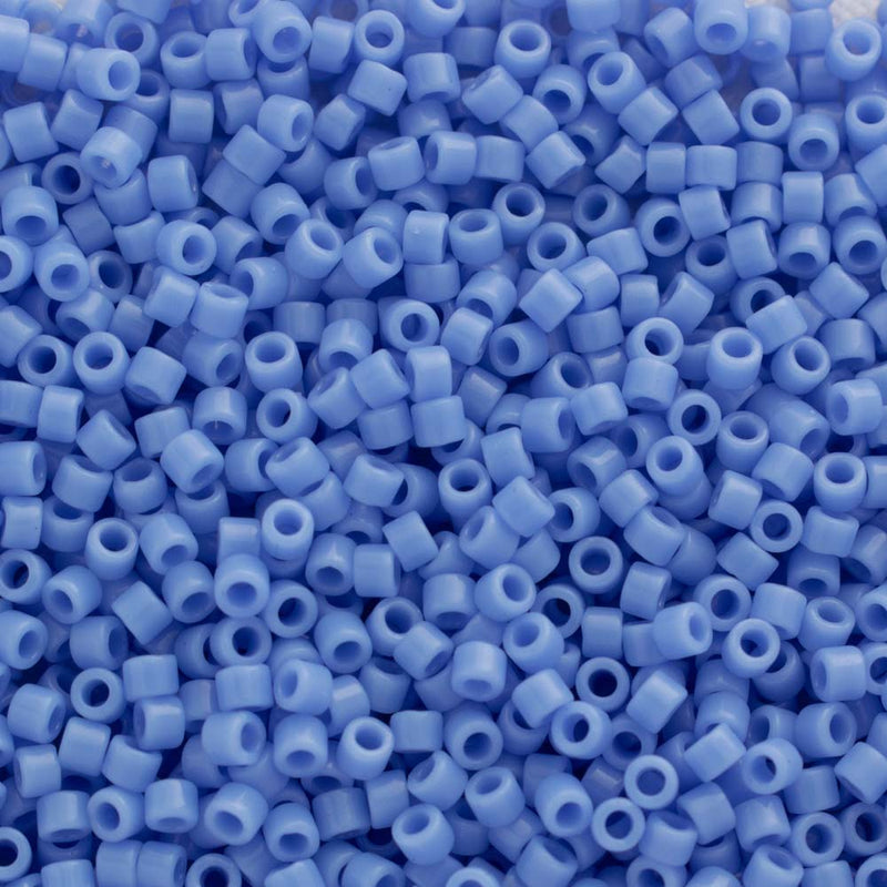 Miyuki Delica Beads Size 11/0 1.6mm, DB730 Opaque Periwinkle