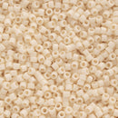 Miyuki Delica Beads Size 11/0 1.6mm, DB732 Opaque Cream