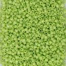 Miyuki Delica Beads Size 11/0 1.6mm, DB733 Opaque Chartreuse