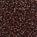 Miyuki Delica Beads Size 11/0 1.6mm, DB734 Opaque Chocolate