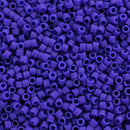 Miyuki Delica Beads Size 11/0 1.6mm, DB756 Matte Opaque Royal Blue