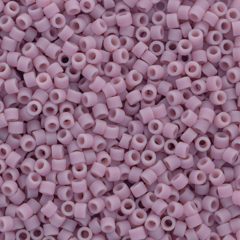 Miyuki Delica Beads Size 11/0 1.6mm, DB758 Matte Opaque Lilac