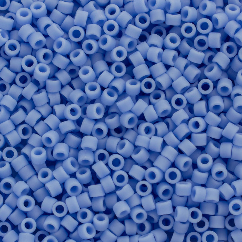 Miyuki Delica Beads Size 11/0 1.6mm, DB760 Matte Opaque Light Sapphire