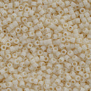 Miyuki Delica Beads Size 11/0 1.6mm, DB762 Matte Opaque Cream