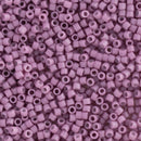 Miyuki Delica Beads Size 11/0 1.6mm, DB800 Opaque Semifrosted Dyed Antique Rose