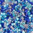 Miyuki Delica Beads Size 10/0 2.2mm, DBM-MIX11 Mix Caribbean Blue