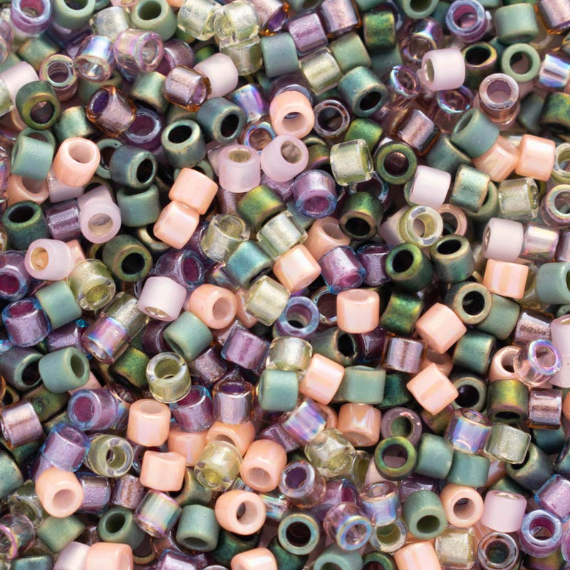 Miyuki Delica Beads Size 10/0 2.2mm, DBM-MIX21 Mix Lavender Garden