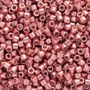 Miyuki Delica Beads Size 10/0 2.2mm, DBM1839 Duracoat Galvanized Dark Coral