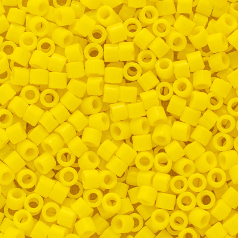 Miyuki Delica Beads Size 10/0 2.2mm, DBM721 Opaque Yellow