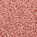 Miyuki Delica Beads Size 15/0 1.3mm, DBS206 Opaque Salmon