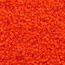Miyuki Delica Beads Size 15/0 1.3mm, DBS722 Opaque Orange